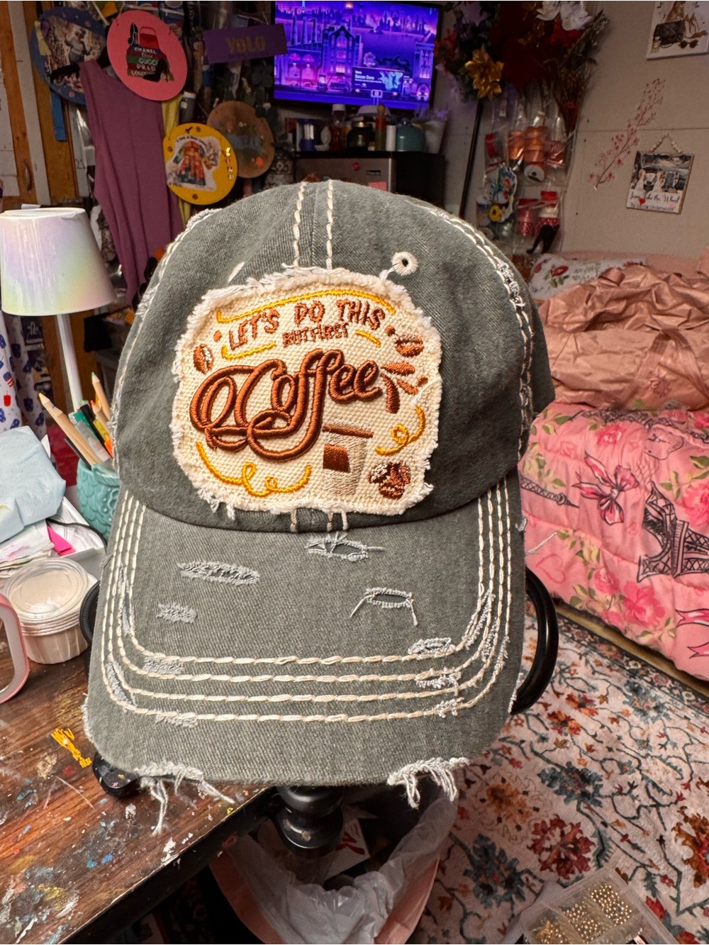 Ladies “coffee” cap